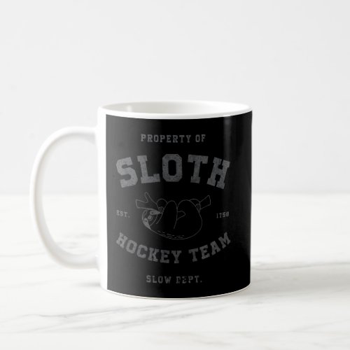Sloth Hockey Team Shirt Official Athletic Slow Dep Coffee Mug