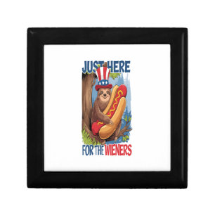 Sloth Hot Dog 4th of July BBQ Gift Box