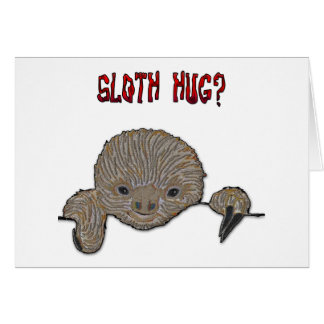 Sloth Hug Baby Sloth Cards