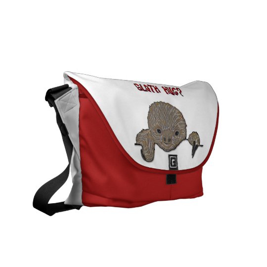 Sloth Hug Baby Sloth Sketch Courier Bag