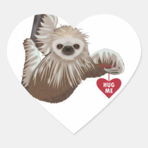 Sloth Hug Me Stickers