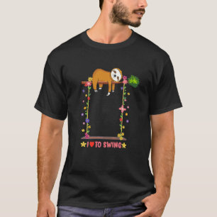 Sloth I Love To Swing Dress For Women Sloth T-Shirt
