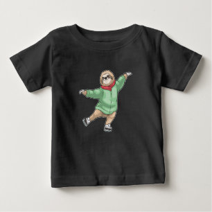 Sloth Ice skating Ice skates Baby T-Shirt