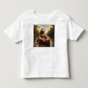Sloth In A Canoe Toddler T-shirt