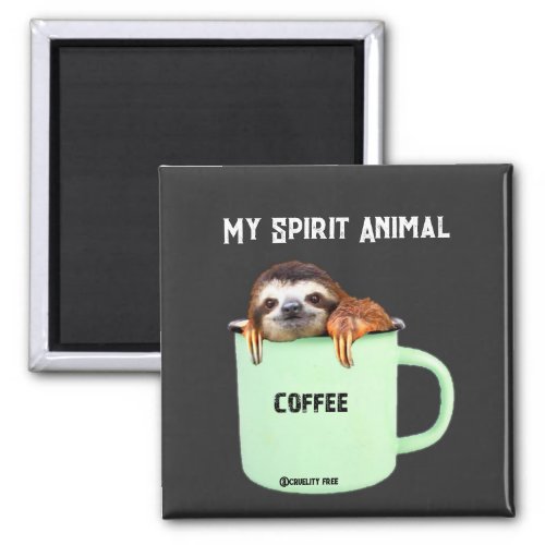Sloth in a Mug Magnet