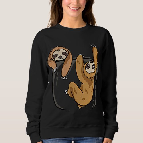 Sloth In A Pocket T_Shirt Sweatshirt