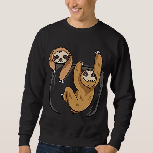 Sloth In A Pocket T_Shirt Sweatshirt