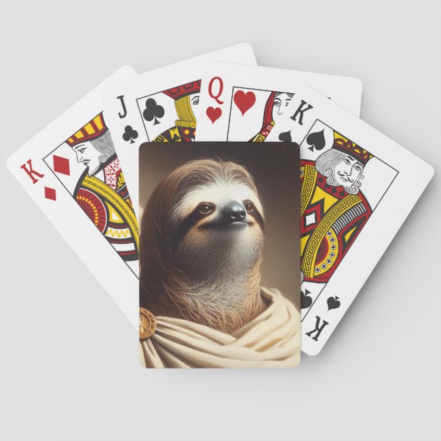 Sloth in Ancient Rome Poker Cards (Back)