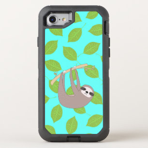 Sloth in Nature OtterBox Defender iPhone SE/8/7 Case