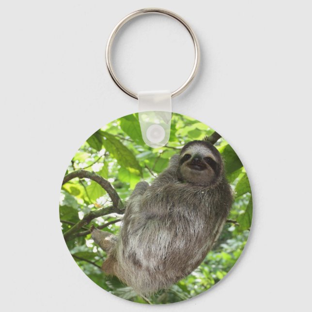 Sloth in Tree Keychain (Front)