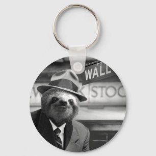 Sloth in Wall Street Key Ring