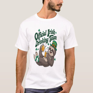Sloth Irish Drinking St Patrick's Day T-Shirt