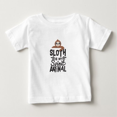 Sloth Is My Spirit Animal Funny Cute Quote T Shirt