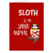 Sloth Is My Spirit Animal. Funny, Nerdy Gift (Front)