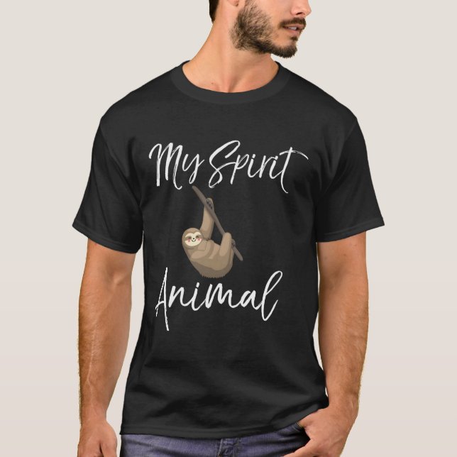 Sloth Is My Spirit Animal Gift Youth Teen Girls Wo T-Shirt (Front)