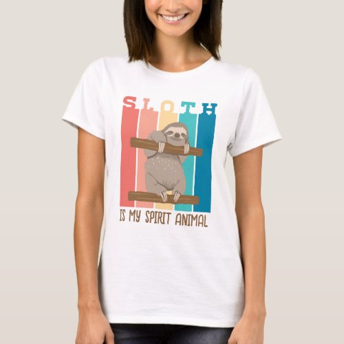 Sloth is my spirit animal vintage T_Shirt