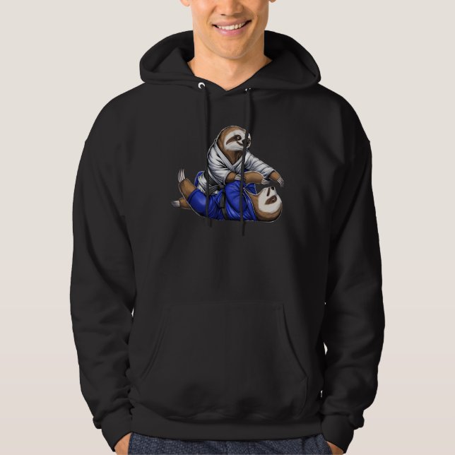 Sloth Jiu-Jitsu Wrestlers Hoodie (Front)