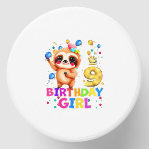 Sloth Kids 9 Year Old Sloth 9th Birthday Party T-S Mini Candle Favors