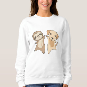 Sloth Labrador Dog Animal Lovers For Children Sweatshirt