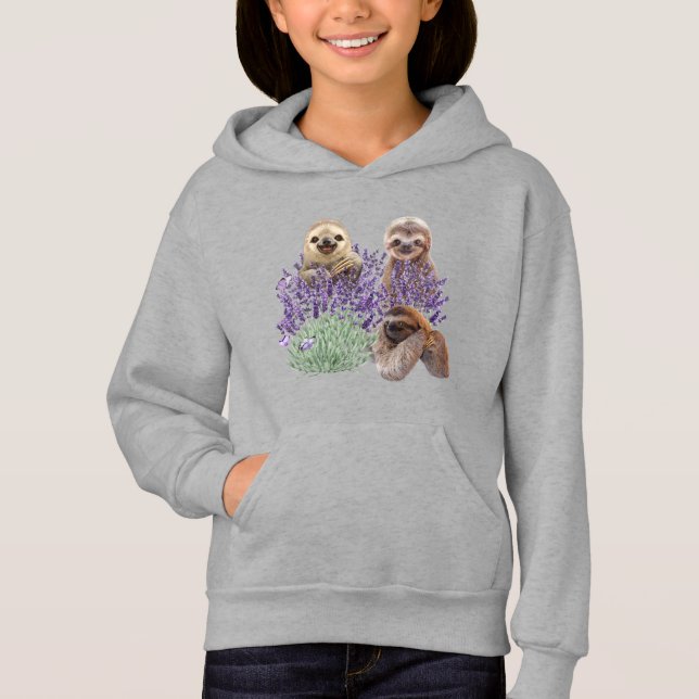 Sloth Lavender Shirt Womens Sloth Clothing Mother (Front)