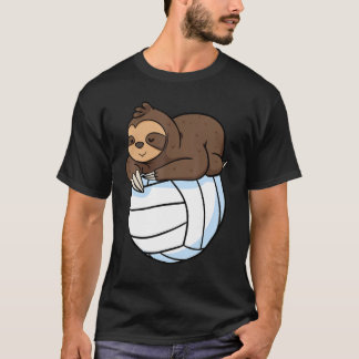 Sloth Lazy Animal Volleyball Sport Wild Tree T-Shirt