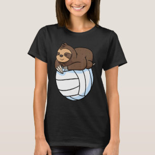 Sloth Lazy Animal Volleyball Sport  Wild Tree T-Shirt