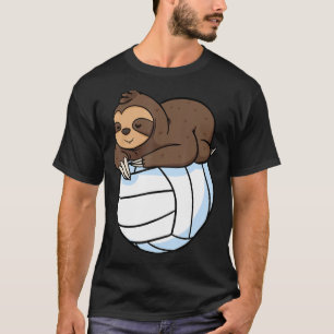 Sloth Lazy Animal Volleyball Sport  Wild Tree T-Shirt