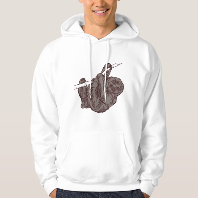 Sloth Lazy Animals Nap Gift Hoodie (Front)
