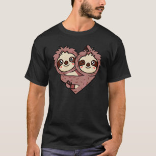 Sloth Lazy Hug Animal Zookeeper Wild Tree T-Shirt
