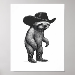 Sloth Lazy Sleepy Sloth Poster