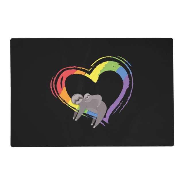 Sloth Lgbt Placemat (Front)