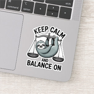 Sloth Libra Zodiac Sticker