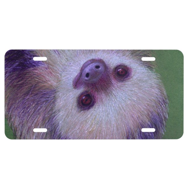 Sloth License Plate (Front)
