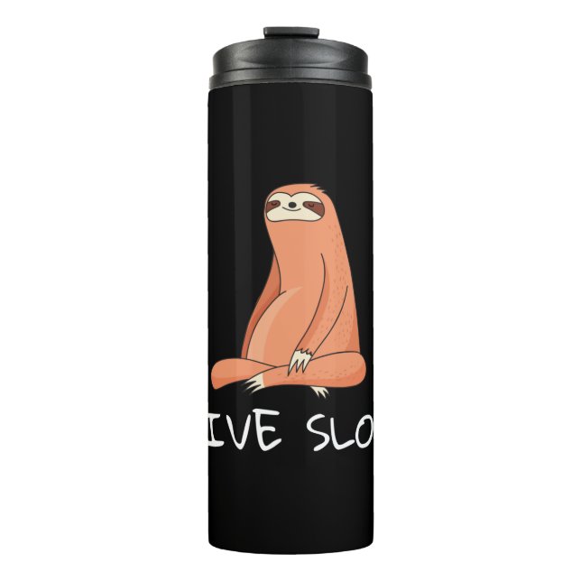 Sloth Live Slow Thermal Tumbler (Front)