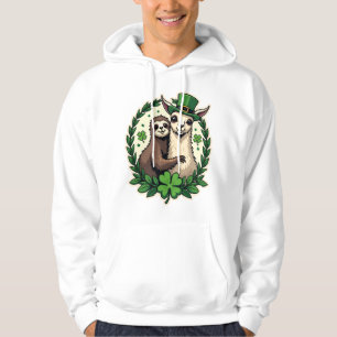 Sloth Llama St Patricks Day Vintage Lucky Tee 2