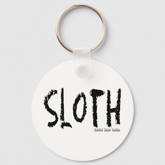 Sloth Logo Keychain (Front)