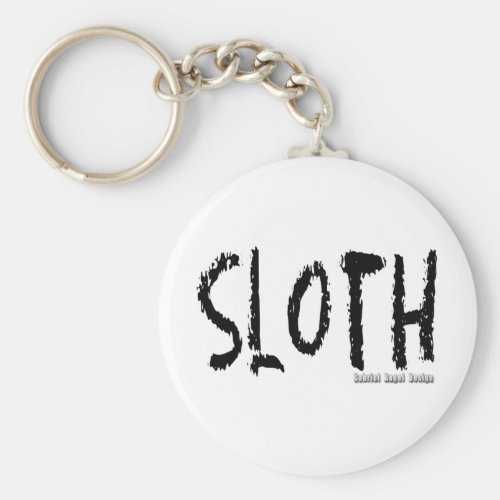 Sloth Logo Keychain