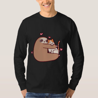 Sloth Loves Cat T-Shirt