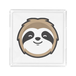 Sloth Mascot Acrylic Tray