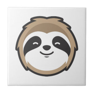 Sloth Mascot Ceramic Tile