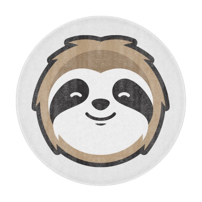 Sloth Mascot Cutting Board (Front)