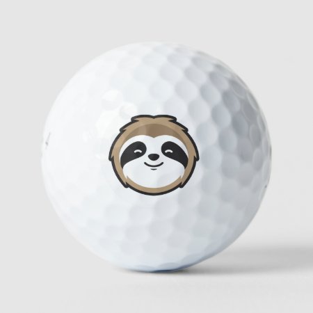 Sloth Mascot Golf Balls