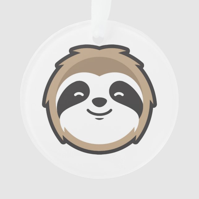 Sloth Mascot Ornament (Front)