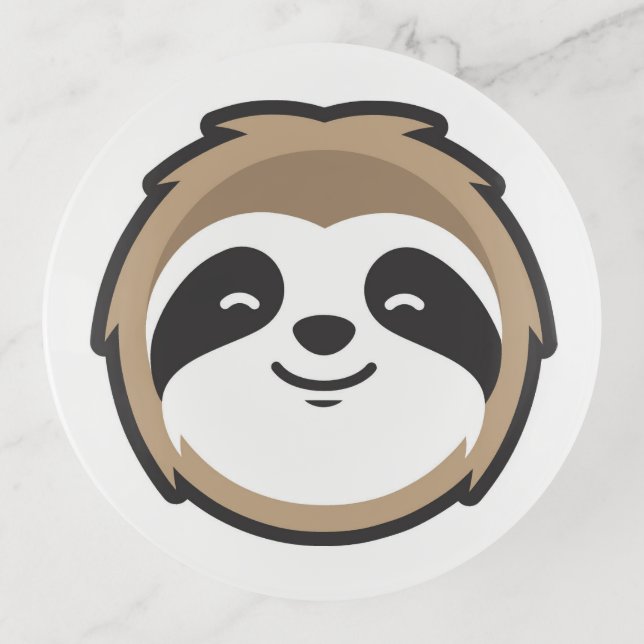Sloth Mascot Trinket Tray (Front)