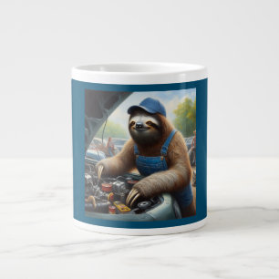 Sloth Mechanic Giant Coffee Mug
