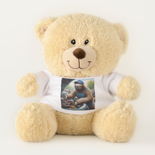 Sloth Mechanic Teddy Bear (Front)