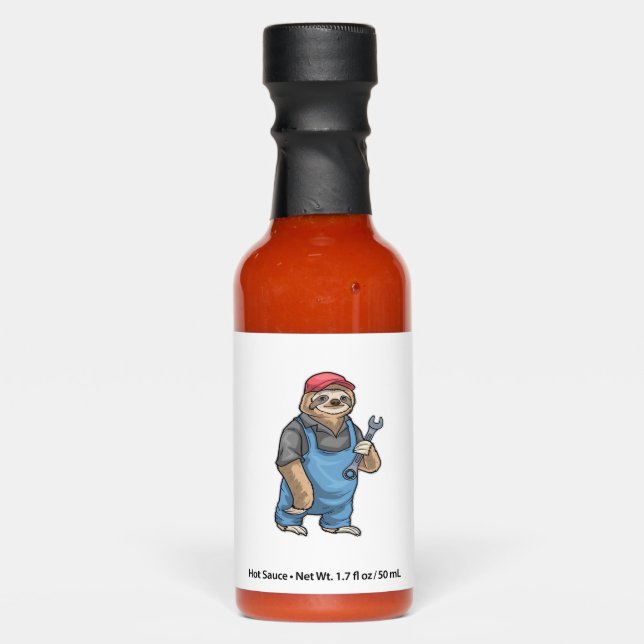 Sloth Mechanic Wrench Classic T-Shirt Hot Sauces (Front)