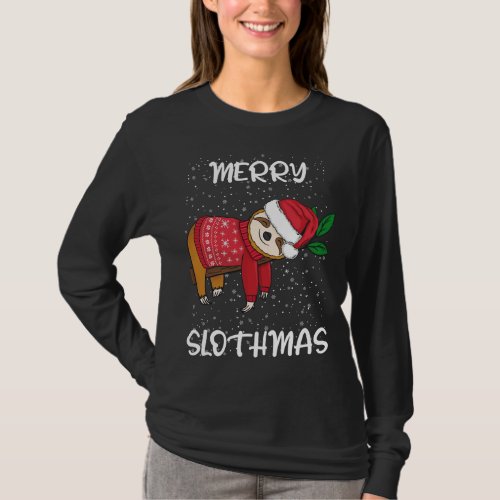 Sloth Merry Christmas Sweater Santa Sloth Merry Sl