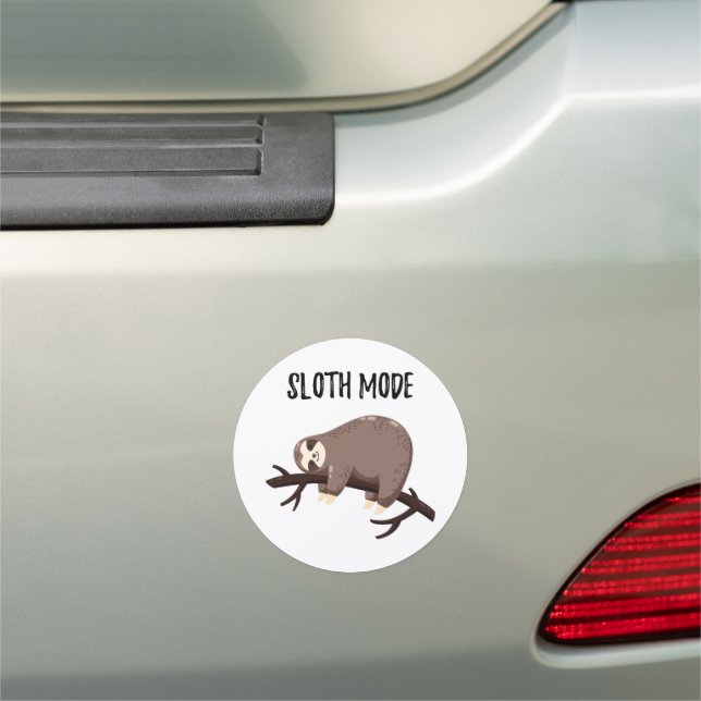 Sloth Mode Car Magnet (In Situ)