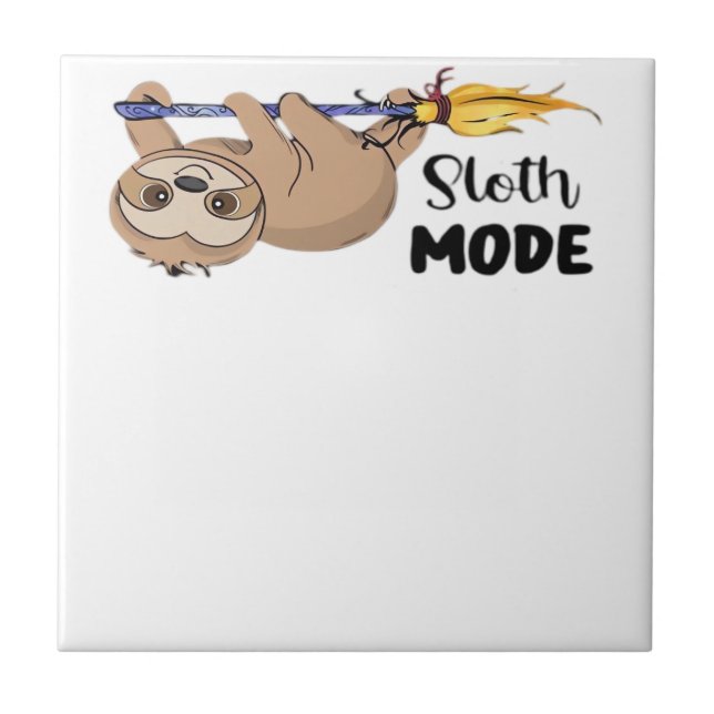 Sloth Mode Classic T-Shirt Ceramic Tile (Front)